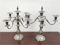 PAIR OF MAGNIFICENTLY LARGE CANDLEABRAS