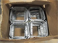 (25) Galvanized Steel 4" Squares