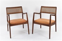 PAIR OF JENS RISOM C140 SIDE CHAIRS