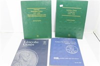 LINCOLN CENTS - 4 PARTIAL BOOKS