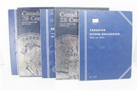 CANADIAN COIN BOOKS - 5 PARTIAL BOOKS