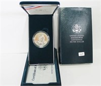 U.S. EISENHOWER CENTENNIAL SILVER DOLLAR IN BOX