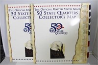 50 STATE QUARTER COLLECTOR MAPS 2 TIMES BID