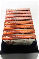 U.S. MINT SILVER PROOF SETS: 1999-2006 8 TIMES