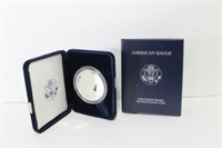 2004 SILVER EAGLE WITH BOX AND COA