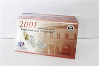 5 - 2001 UNCIRCULATED COIN SETS - P & D MINTS