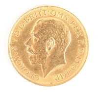 1913 GREAT BRITAIN SOVEREIGN GOLD COIN