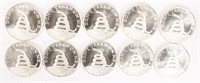 10 BOSTON TEA PARTY DONT TREAD ON ME SILVER ROUNDS