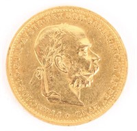 1902 AUSTRIA 20 CORONA GOLD COIN