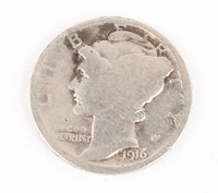 1916 D MERCURY DIME KEY DATE