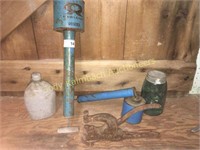 Vintage metal duster & chemical sprayer Etc