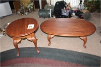 Oval Coffee Table 46" x 28" x 16.5" Made in USA