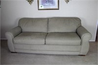 La-Z-Boy Beige Sofa, (2) Cushion Sofa, 88" x 37"