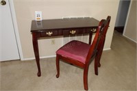 Desk & Chair:  Desk = 43" x 22" x 29 1/2", Chair