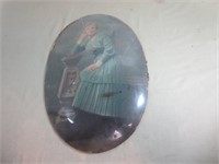 Vintage Bubble Glass Picture