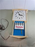 Hamm's Lighted Clock Sign (Parts/Repair)