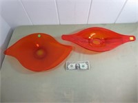 Cool Large Orange Glass Dishes