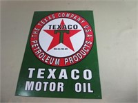 Metal Texaco Motor Oil Sign