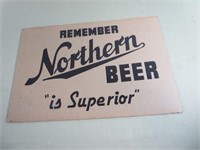 Cardboard Northern Beer Sign