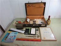 Briefcase Filled w/Vintage Items