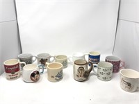 Large lot vintage coffee mugs