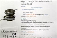 Lodge Logic Pre Seasoned Combo Cast Iron Cooker