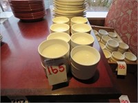 LOT, (25) 4" WHITE SIDE DISHES