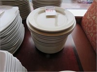 LOT, (20) ASSORTED WHITE PLATES