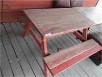 Wood Picnic Table.