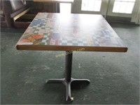 Wooden & Metal Table.