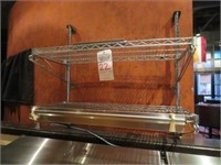 36" WIRE WALL MOUNTED DOUBLE SHELVES