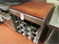 27" X 36" SS SHEET PAN RACK ON CASTERS