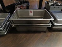 LOT, (4) 6" SS HOTEL PANS