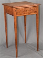 WORK TABLE, COUNTRY HEPPLEWHITE, AMER., MID-19TH