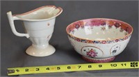 LOT OF 2 PIECES OF ENGLISH PORCELAIN