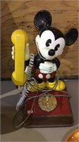 Mickey Mouse rotary telephone, with the cord, 16