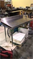 Commercial stainless steel counter with