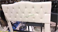 Ivory fabric headboard queen size or full-size,