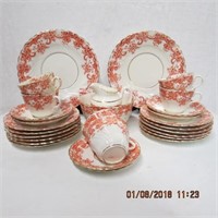 Early tea set, 2 -  9" plates, 12 - 7" plates, 6