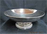 Silver footed bowl 10.5"