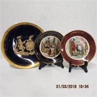 Limoges portrait plate and 2 Cries of London