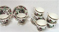 Royal Grafton "Indian Tree" 7 cups and 5 saucers