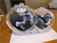 Mikasa Germany Double Rose Heart Picture Frame