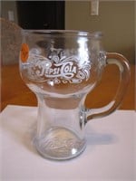 Vintage Pepsi Handled Mug Glass