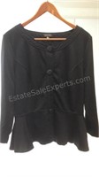 Spense women's extra-large black button up