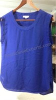 Stella Luce size large women's dark blue top