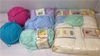 collection of soft baby yarn