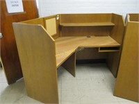 Wooden Corner Desk.