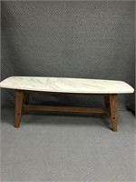 Marble Like Coffee Table - 49.5"Lx18"Wx17"H