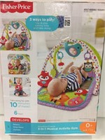 FISHER PRICE 3 IN 1 MUSICAL ACTIVITY GYM